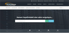 Desktop Screenshot of echobilisim.com